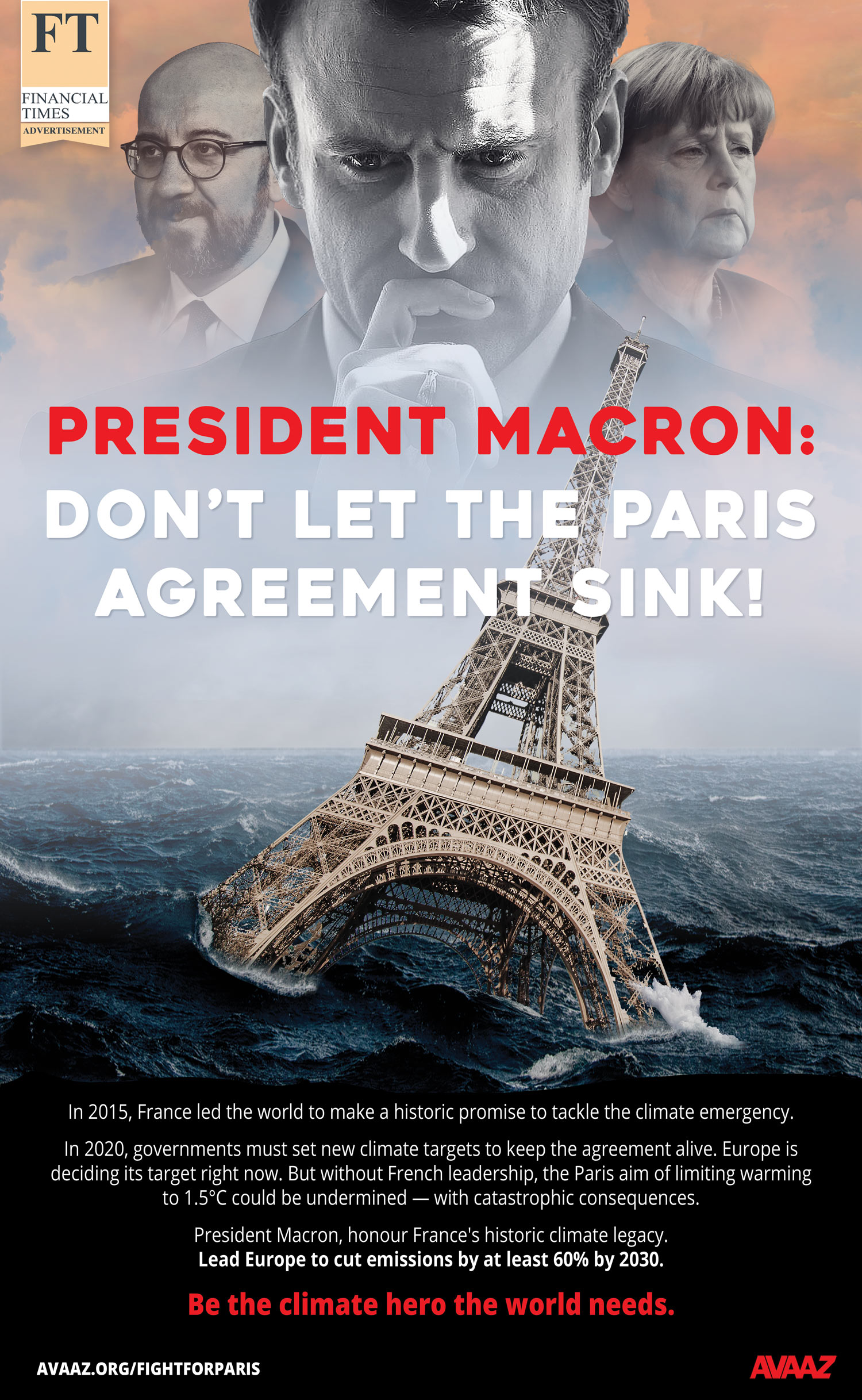 Macron: Be a climate hero