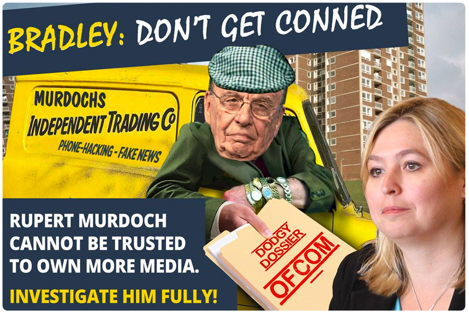 The ad which caused a stir in Karen Bradley's constituency