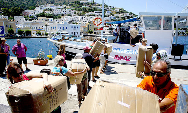 Salvando a los refugiados en el mar